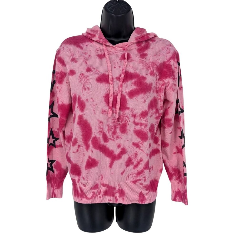 Central Park West Tie Dye Hoodie Pullover Sweatshirt Streetwear Casual Size XS